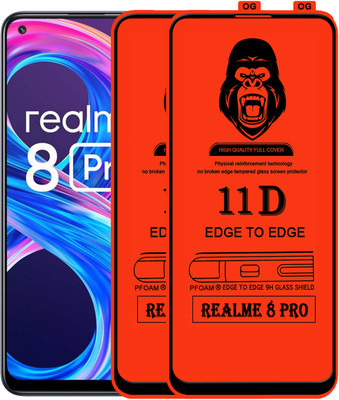 Rofix star Edge To Edge Tempered Glass for REALME 8 PRO(Pack of 2)