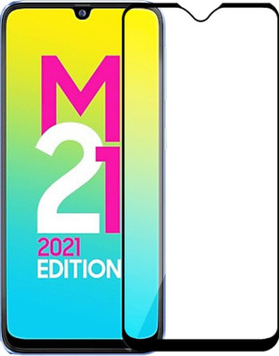 DMJHP Edge To Edge Tempered Glass for Samsung Galaxy M21 2021(Pack of 1)