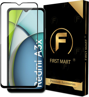 FIRST MART Edge To Edge Tempered Glass for Redmi A3x 5G, Redmi A3x, Redmi A3 5G, Poco C61(Pack of 1)