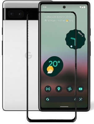Caseline Edge To Edge Tempered Glass for Google Pixel 6a, google Pixel 6a, Google Pixel 6a(Pack of 1)