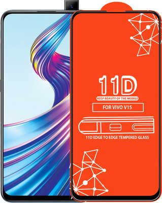 Qyist Edge To Edge Tempered Glass for Vivo V15(Pack of 1)