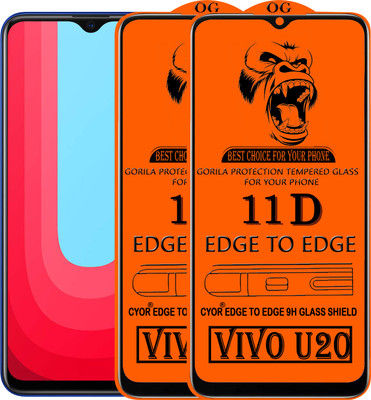 CYOR Edge To Edge Tempered Glass for VIVO U20(Pack of 2)