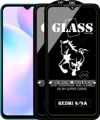 PFOAM Edge To Edge Tempered Glass for REDMI 9A(Pack of 2)