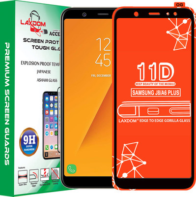 Laxdom Edge To Edge Tempered Glass for Samsung Galaxy J8(Pack of 1)