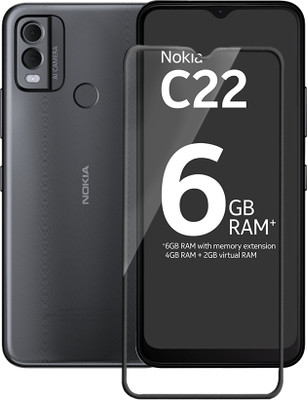 Flipkart SmartBuy Edge To Edge Tempered Glass for Nokia C22(Pack of 1)