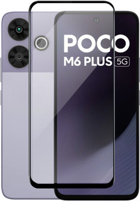 KWINE CASE Edge To Edge Tempered Glass for Poco M6 Plus 5G(Pack of 1)