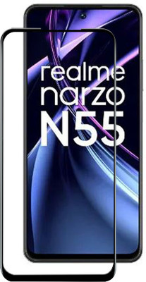DMJHP Edge To Edge Tempered Glass for Realme Narzo N55(Pack of 1)