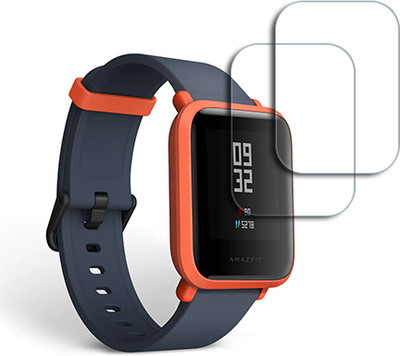 ARBAN Edge To Edge Tempered Glass for Amazfit Bip SMARTWATCH SCREEN GUARD(Pack of 2)