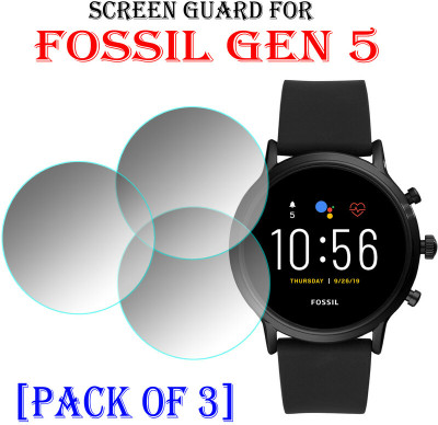 daffin Edge To Edge Tempered Glass for FOSSIL GEN 5(Pack of 3)