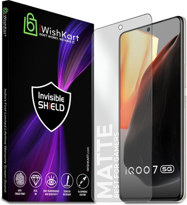 iWishKart Edge To Edge Tempered Glass for iQOO 7, iQOO 7 5G, iqoo 7 legend matte / Mat 0.3mm(Pack of 1)