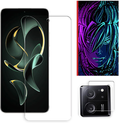ARBAN Edge To Edge Tempered Glass for Xiaomi Redmi K60 Ultra 5G Tempered Glass Screen Protector | Anti-Scratch | Edge to Edge Full Coverage | 9H Hardness (1 FRONT SCREEN GUARD + 1 CAMERA LENS PROTECTOR + 1 FREE BACK EMBOSSED SKIN002)(Pack of 1)