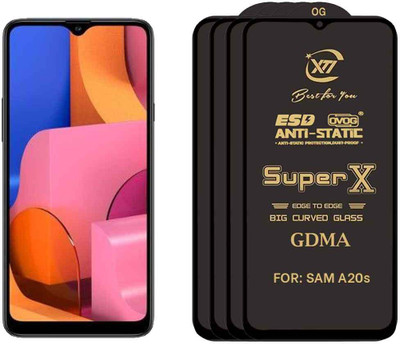GDMA Edge To Edge Tempered Glass for SAMSUNG A20s(Pack of 4)