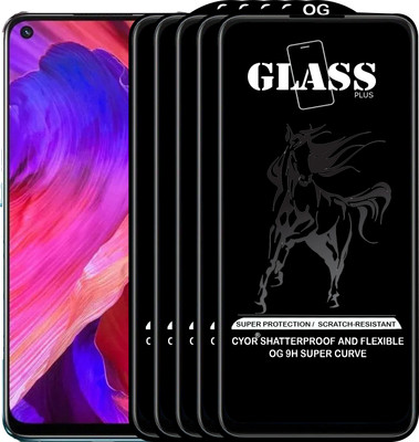CYOR Edge To Edge Tempered Glass for OPPO A93(Pack of 5)