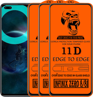CYOR Edge To Edge Tempered Glass for INFINIX ZERO 8I(Pack of 3)