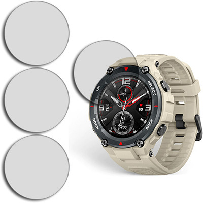 SOMTONE Edge To Edge Tempered Glass for Amazfit T Rex MATTE TEMPERED GLASS(Pack of 4)
