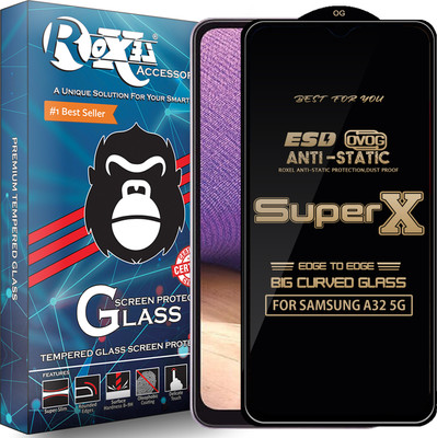 Roxel Edge To Edge Tempered Glass for SAMSUNG A32 5G(Pack of 1)