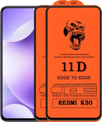 HIE POWER Edge To Edge Tempered Glass for Xiaomi Poco X2, Redmi K30 -11D Glass -Screen Protector with Easy Installation Kit(Pack of 2)