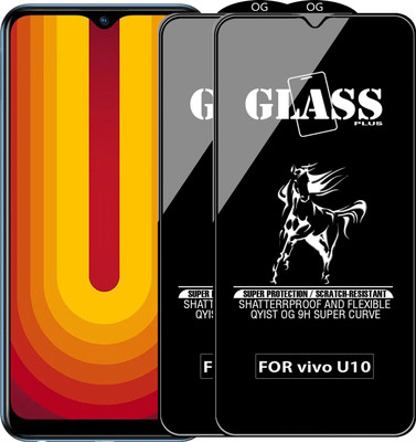 Qyist Edge To Edge Tempered Glass for VIVO U10(Pack of 2)