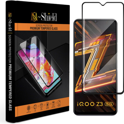 MS-Shield Edge To Edge Tempered Glass for iQOO Z3 5G(Pack of 1)
