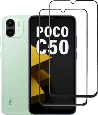 HQ Protection Tempered Glass Guard for POCO C50(Pack of 1)