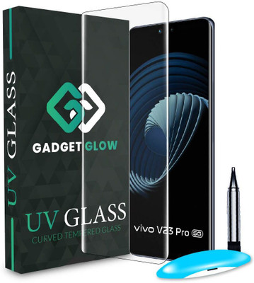 Gadget Glow Edge To Edge Tempered Glass for Vivo V23 Pro 5G, Vivo V23 Pro, Vivo V25 Pro 5G, Vivo V25 Pro, UV Glue Screenguard(Pack of 1)