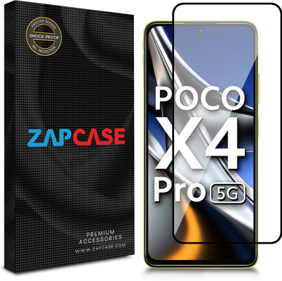 Zapcase Edge To Edge Tempered Glass for Poco X4 Pro 5G(Pack of 1)