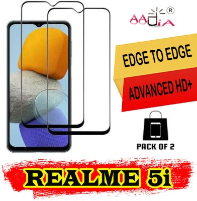 aadia Edge To Edge Tempered Glass for REALME 5i(Pack of 2)