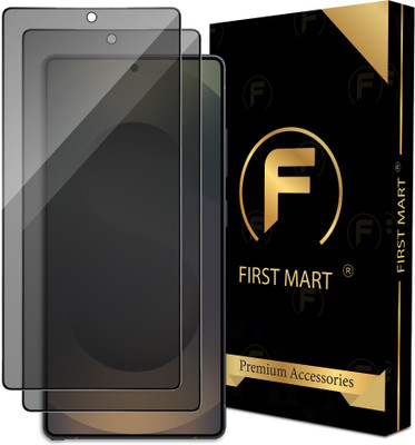 FIRST MART Edge To Edge Tempered Glass for Samsung Galaxy S25 Ultra 5G, Samsung Galaxy S25 Ultra, Samsung S25 Ultra 5G, Samsung S25 Ultra, Privacy Anti Spy Glass(Pack of 2)