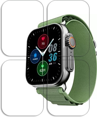 SOMTONE Edge To Edge Tempered Glass for boAt Wave Genesis Pro 1.96 inch SMARTWATCH SCREEN GUARD(Pack of 4)