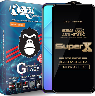 Roxel Edge To Edge Tempered Glass for VIVO S1 PRO(Pack of 1)