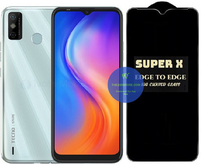 Blate Edge To Edge Tempered Glass for Tecno Spark Go 2020, Super X Edge Glass, Super X Tempered Glass, Super X Screen Protector(Pack of 1)