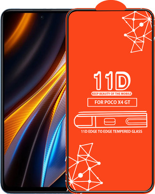 Qyist Edge To Edge Tempered Glass for Poco X4 Gt(Pack of 1)