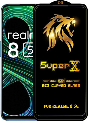 PFOAM Edge To Edge Tempered Glass for REALME 8 5G(Pack of 1)