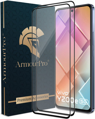 ArmourPro Edge To Edge Tempered Glass for Vivo Y200e 5G, Vivo Y200e, Y200e 5G(Pack of 2)