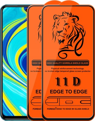 Forego Edge To Edge Tempered Glass for Redmi Note 9 Pro(Pack of 2)