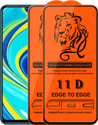 Forego Edge To Edge Tempered Glass for Redmi Note 9 Pro Max(Pack of 2)