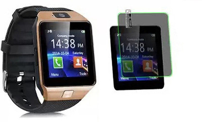 zxb Edge To Edge Tempered Glass for DZ09 Bluetooth Smartwatch(Pack of 1)