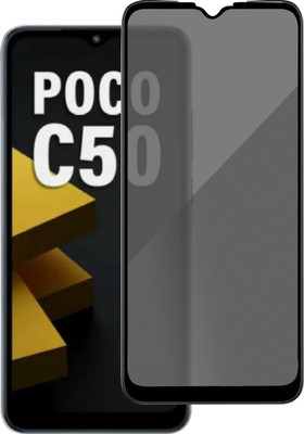 GLOBAL NOMAD Edge To Edge Tempered Glass for POCO C50(Pack of 1)