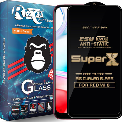 Roxel Edge To Edge Tempered Glass for REDMI 8(Pack of 1)