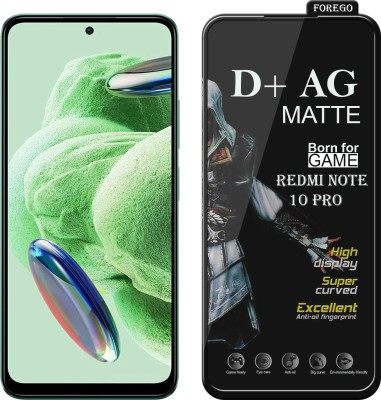 Forego Edge To Edge Tempered Glass for Redmi Note 10 Pro(Pack of 1)
