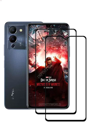INFINITYWORLD Edge To Edge Tempered Glass for Infinix Note 12 TURBO(Pack of 2)