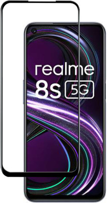 DMJHP Edge To Edge Tempered Glass for Realme 8s 5G(Pack of 1)