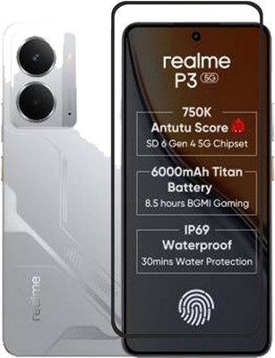 Hyper Edge To Edge Tempered Glass for Realme P3 5G(Pack of 1)
