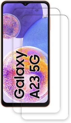 SOMTONE Edge To Edge Tempered Glass for Samsung Galaxy A23 5G TEMPERED GUARD FRONTP2(Pack of 2)