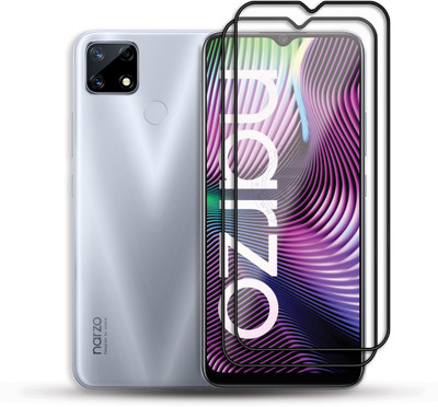 PROACCS Edge To Edge Tempered Glass for REALME NARZO 20(Pack of 2)