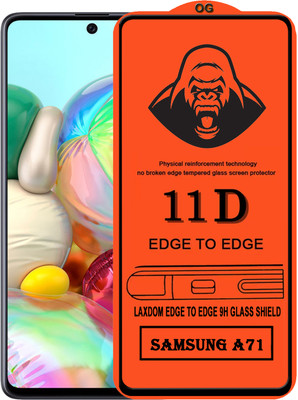 Laxdom Edge To Edge Tempered Glass for SAMSUNG GALAXY A71(Pack of 1)
