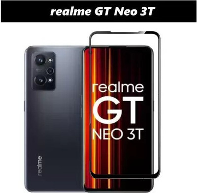 XRENGTH Edge To Edge Tempered Glass for Realme GT Neo 3T -, Realme GT Neo2, Realme GT2(Pack of 2)