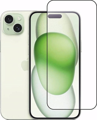 YessMess Edge To Edge Tempered Glass for Apple iPhone 15(Pack of 1)