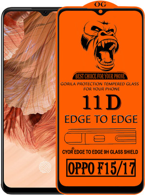 CYOR Edge To Edge Tempered Glass for OPPO F17(Pack of 1)