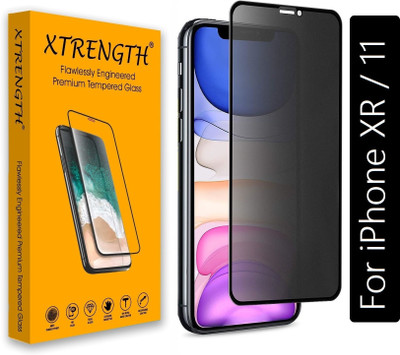 XTRENGTH Edge To Edge Tempered Glass for Apple iPhone XR, 11, Privacy /Anti-Spy Screen Protector with Easy Installation Kit(Pack of 1)